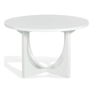 Safavieh Clarastella Round Wood Dining Table in White