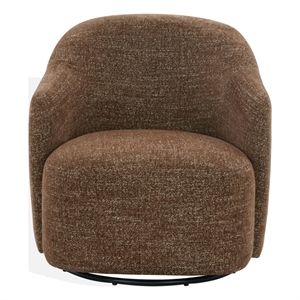 Safavieh Peitra Boucle Wood Accent Chair in Brown