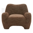 Safavieh Randal Chenille and Wood Accent Chair in Brown