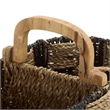 Safavieh Reiser Seagrass and Metal Basket in Natural / Brown