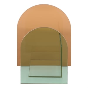 Safavieh Ares Tinted Glass Book Display  in Multi-Color