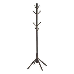 Safavieh Sergius Wood Coat Stand in Dark Walnut