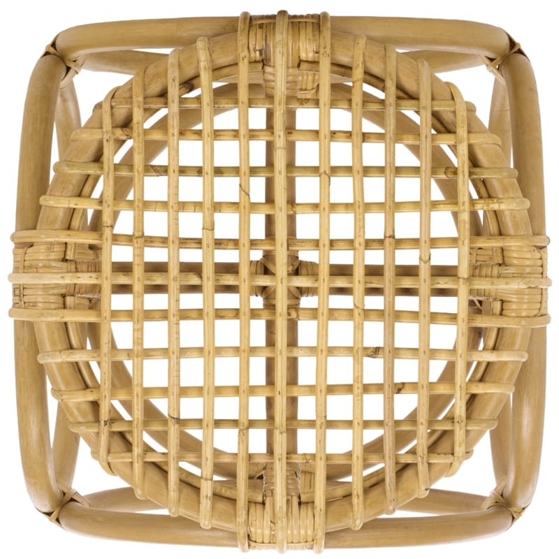 Safavieh Miroslava Rattan Accent Stool  in Natural