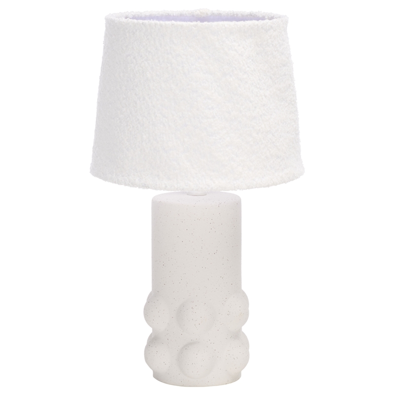 Safavieh Joss Ceramic and Fabric Table Lamp in White