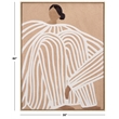 Safavieh Gentle Wood Frame 30X40 Wall Art in Tan / White