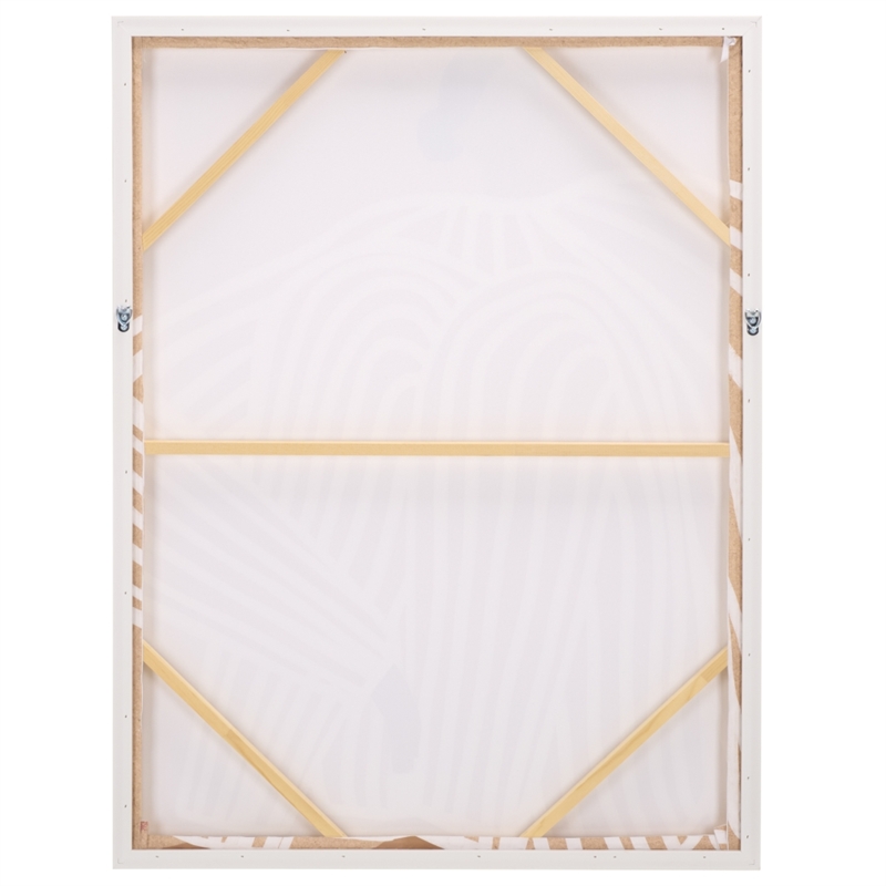 Safavieh Gentle Wood Frame 30X40 Wall Art in Tan / White