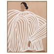 Safavieh Gentle Wood Frame 30X40 Wall Art in Tan / White
