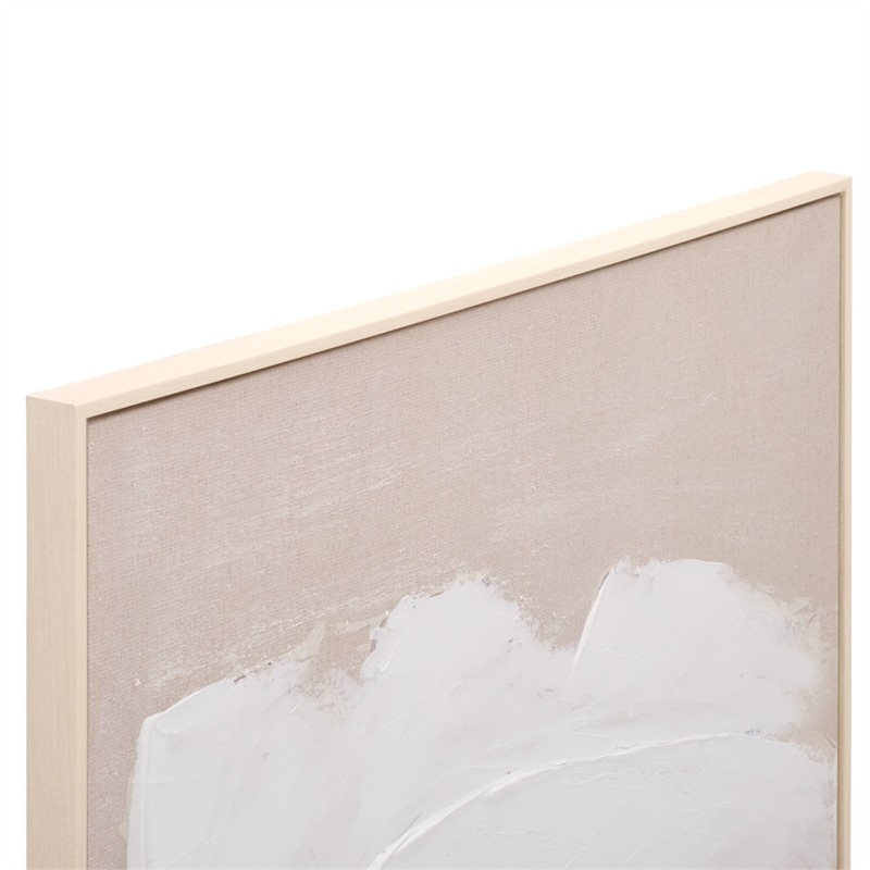 Safavieh Three Strokes 36X36 Wood Framed Wall Art  in Beige