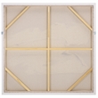 Safavieh Three Strokes 36X36 Wood Framed Wall Art  in Beige