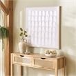 Safavieh Quiet Code 36X36 Wood Framed Wall Art  in White / Gray