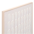 Safavieh Quiet Code 36X36 Wood Framed Wall Art  in White / Gray