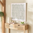 Safavieh Sage Stone 36X36 Wood Framed Wall Art  in Sage Green