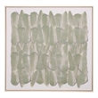 Safavieh Sage Stone 36X36 Wood Framed Wall Art  in Sage Green