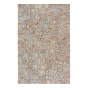Safavieh Abstract 6'-0&quot x 9'-0&quot Polyester Hand Tufted Rug in Green / Blush