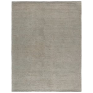 Safavieh Abstract 8'-0&quot x 10'-0&quot Wool and Cotton Hand Tufted Rug in Silver