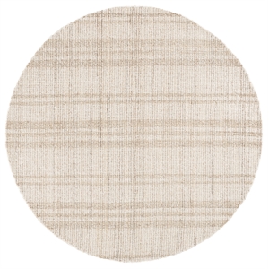Safavieh Abstract 6'-0&quot x 6'-0&quot Wool and Cotton Hand Tufted Rug in Beige / Ivory