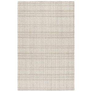 Safavieh Abstract 8'-0&quot x 10'-0&quot Wool and Cotton Hand Tufted Rug in Beige /Ivory