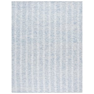 Safavieh Abstract 9'-0&quot x 12'-0&quot Wool Hand Tufted Rug in Blue / Ivory