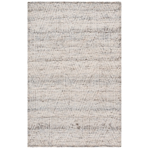 Safavieh Abstract 9'-0&quot x 12'-0&quot Wool and Cotton Hand Tufted Rug in Gray / Ivory