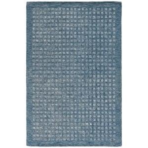 Safavieh Abstract 4'-0&quot x 6'-0&quot Wool and Jute Hand Tufted Rug in Blue