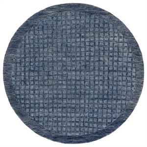 Safavieh Abstract 6'-0&quot x 6'-0&quot Wool and Jute Hand Tufted Rug in Blue