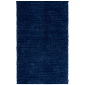Safavieh Abstract 5'-0&quot x 8'-0&quot Wool and Cotton Hand Tufted Rug in Navy / Blue