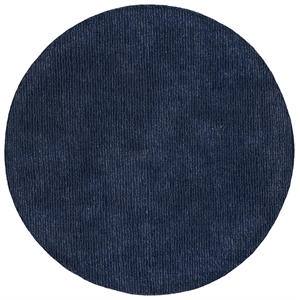 Safavieh Abstract 6'-0&quot x 6'-0&quot Wool and Cotton Hand Tufted Rug in Navy / Blue