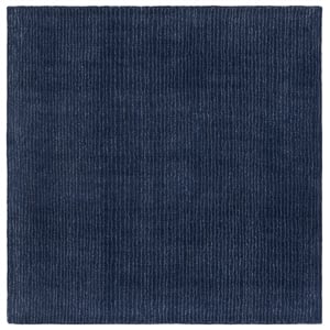 Safavieh Abstract 6'-0&quot x 6'-0&quot Wool and Cotton Hand Tufted Rug in Navy / Blue