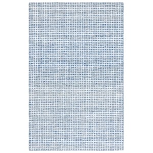 Safavieh Abstract 3'-0&quot x 5'-0&quot Polyester and Cotton Hand Tufted RuginIvory/Blue