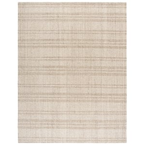 Safavieh Abstract 8'-0&quot x 10'-0&quot Wool and Cotton Hand Tufted Rug in Brown /Ivory