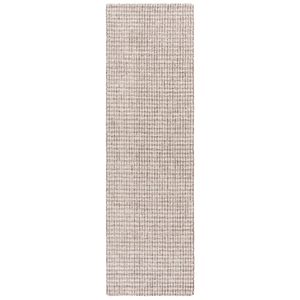 Safavieh Abstract 2'-3&quot x 8'-0&quot Wool and Jute Hand Tufted Rug in Beige / Gray