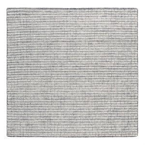 Safavieh Abstract 6'-0&quot x 6'-0&quot Wool and Jute Hand Tufted Rug in Ivory / Black