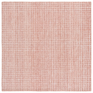 Safavieh Abstract 6'-0&quot x 6'-0&quot Polyester Hand Tufted Rug in Ivory / Blush