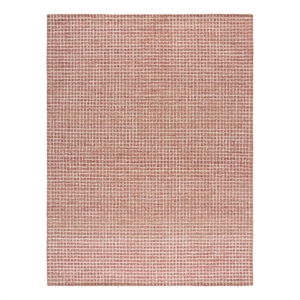 Safavieh Abstract 9'-0&quot x 12'-0&quot Polyester Hand Tufted Rug in Ivory / Blush