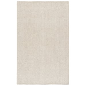 Safavieh Abstract 8'-0&quot x 10'-0&quot Wool and Cotton Hand Tufted Rug in Beige /Ivory
