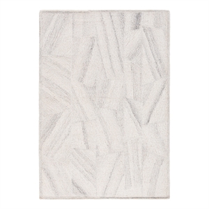 Safavieh Abstract 4'-0&quot x 6'-0&quot Wool Hand Tufted Rug in Beige / Gray