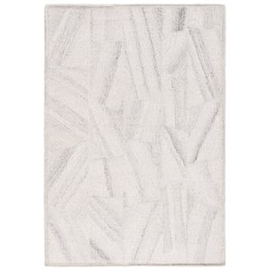 Safavieh Abstract 6'-0&quot x 6'-0&quot Wool Hand Tufted Rug in Beige / Gray