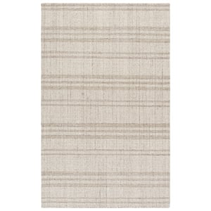 Safavieh Abstract 6'-0&quot x 6'-0&quot Wool and Cotton Hand Tufted Rug in Brown / Ivory