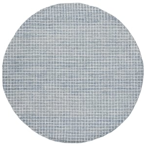 Safavieh Abstract 6'-0&quot x 6'-0&quot Polyester and Cotton Hand Tufted RuginIvory/Blue