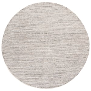 Safavieh Abstract 6'-0&quot x 6'-0&quot Polyester  Hand Tufted Rug in Silver / Taupe
