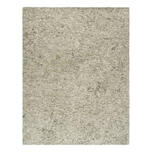 Safavieh Abstract 9'-0&quot x 12'-0&quot Wool and Cotton Hand Tufted Rug in Green /Ivory