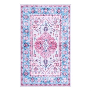 Safavieh Arizona 10'-0&quot x 14'-0&quot Polyester Power Loomed Rug in Ivory /Light Blue