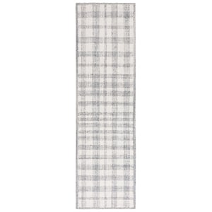 Safavieh Abstract 2'-3&quot x 8'-0&quot Wool Hand Tufted Rug in Ivory / Gray