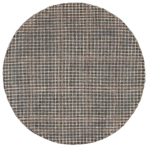 Safavieh Abstract 6'-0&quot x 6'-0&quot Wool and Cotton Hand Tufted RuginBeige/Dark Gray