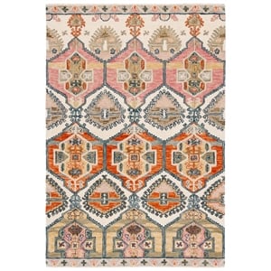 Safavieh Aspen 8'-0&quot x 10'-0&quot Wool  Hand Tufted Rug in Red / Ivory