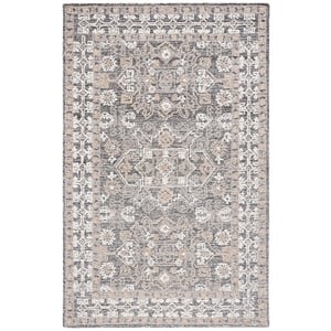 Safavieh Antiquity 8'-0&quot x 10'-0&quot Wool Hand Tufted Rug in Ivory / Brown