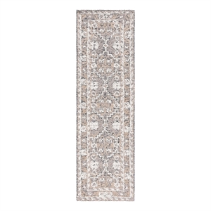 Safavieh Antiquity 2'-3&quot x 8'-0&quot Wool and Polyester Hand Tufted RuginBrown/Ivory