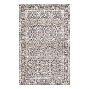 Safavieh Antiquity 4'-0&quot x 6'-0&quot Wool and Polyester Hand Tufted RuginBrown/Ivory