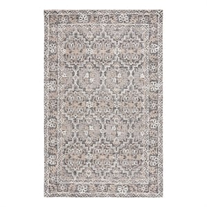 Safavieh Antiquity 5'-0&quot x 8'-0&quot Wool and Polyester Hand Tufted RuginBrown/Ivory