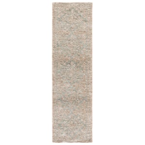 Safavieh Audrey 2'-3&quot x 8'-0&quot Polyester Hand Tufted Rug in Teal / Beige